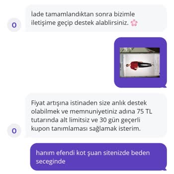 Yanlış Beden Gönderimi Ve Mağduriyetin Giderilmemesi