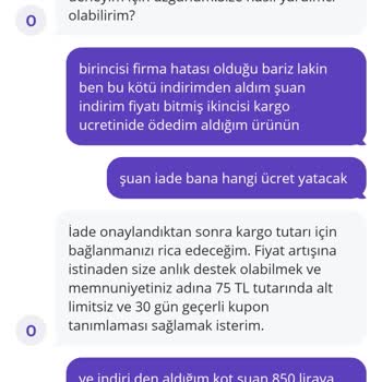 Yanlış Beden Gönderimi Ve Mağduriyetin Giderilmemesi