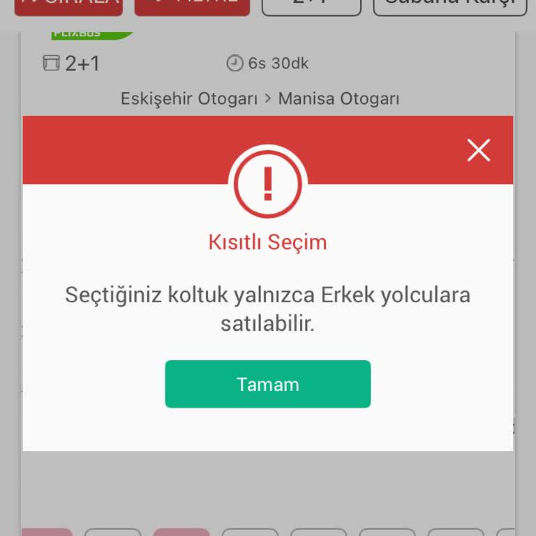 Obilet Kadın Yolcu Yanına Yanlışlıkla Erkek Yolcu Bileti Kesildi, Mağdur Oldum