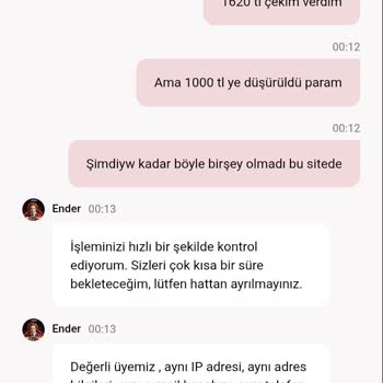 Çekim Talebim Sonrası Ana Paraya Düşürüldü