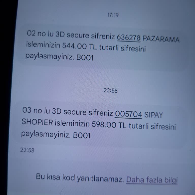 Sipay Bilgimiz Dışında Kredi Kartından Yapılan Çekimlerin Acilen İadesini Talep Ediyorum