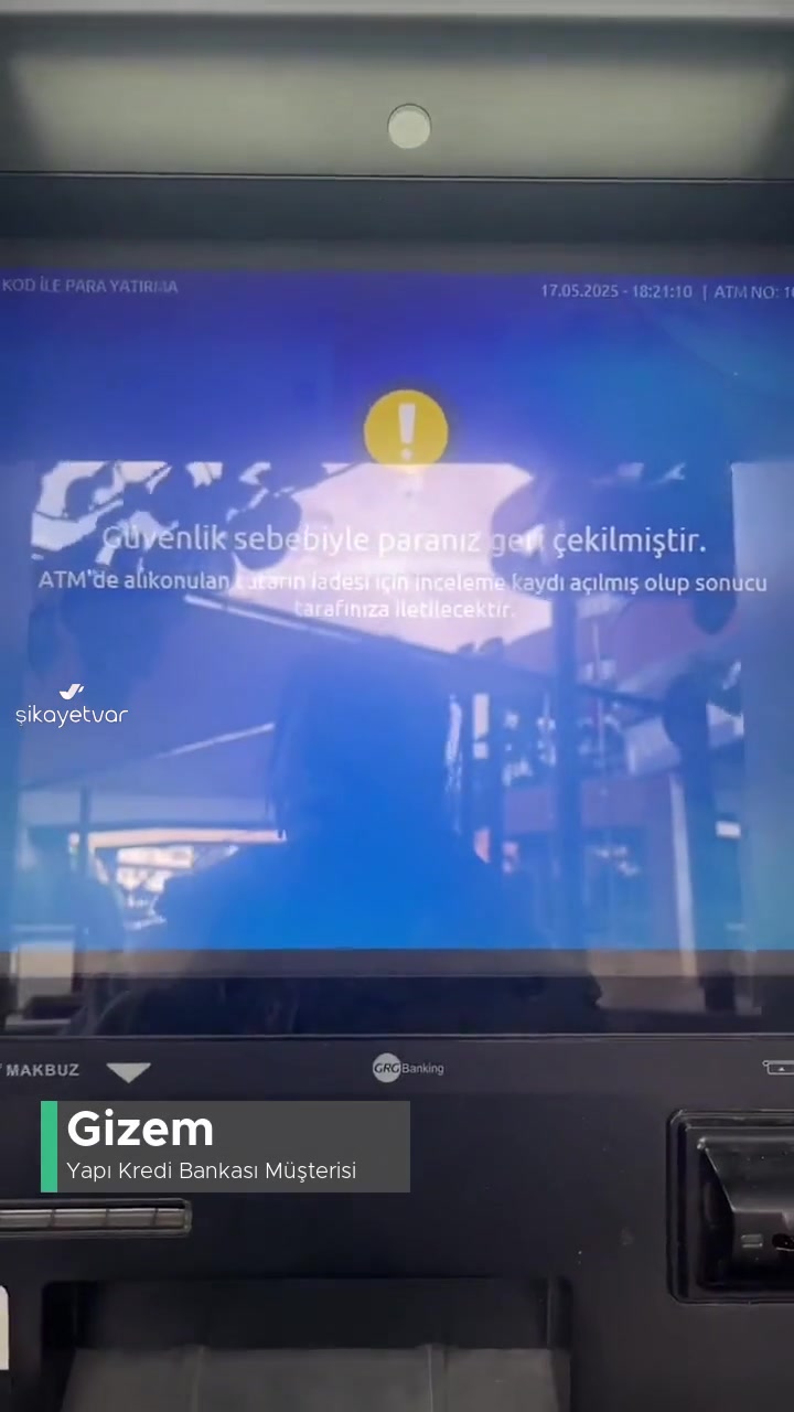Yapı Kredi Bankası Bankamatiğe Para Sıkışması! videonun kapak resmi