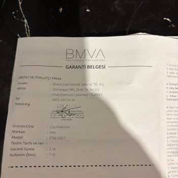 Kiwi Çaycıda Geçmeyen Plastik Koku Sorunu