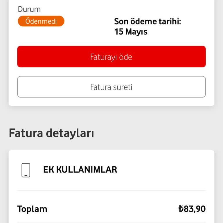 Vodafone Faturamda Habersiz Artış Ve Mağduriyet Yaşıyorum