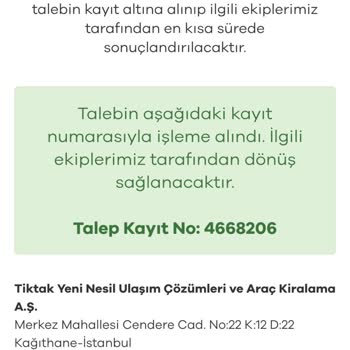 Kredi Kartı Ödemesiyle Yapılan Otopark Ücreti İadesi Reddi