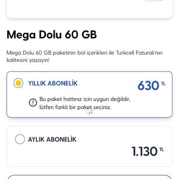 Fiyatı Düşük Paketi Alamıyor, Daha Pahalı Pakete Zorlanıyorum