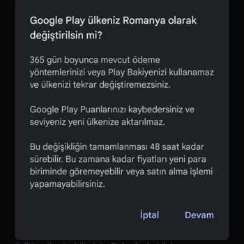 Google Hesabımda Kart Ekleme Ve Ülke Sorunu Yaşıyorum