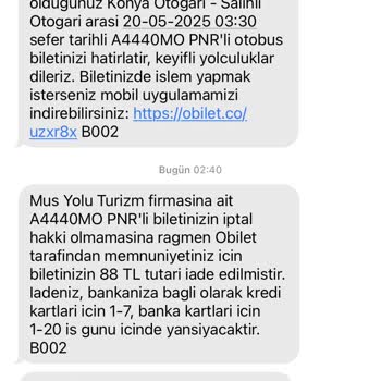 İptal Edilen Sefer Sonrası Bilet İadesi Sorunu Ve Müşteri Mağduriyeti