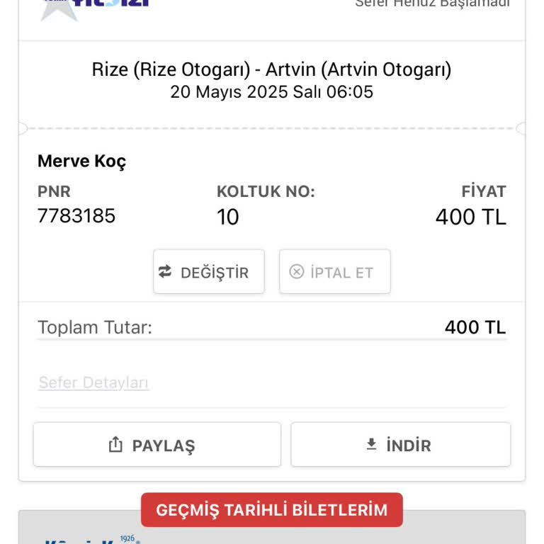 Otobüs Rötarı Ve Yetersiz Müşteri Hizmeti Nedeniyle Mağduriyet