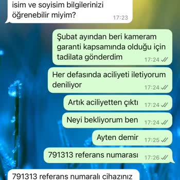Kamera İadesi İçin DOA Belgesi Aylardır Verilmedi, Mağduriyet Yaşıyorum