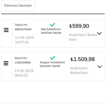İptal Edilen Ürünlerin Ücreti İade Edilmiyor, Müşteri Desteği Yok