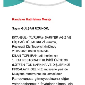 Randevu Saatinde Doktor Ve Asistanın Olmaması Güvenimi Sarsıyor