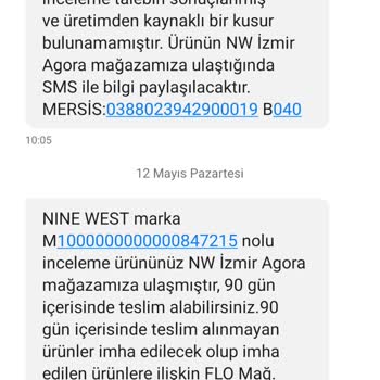 Nine West Botun Fermuar Arızası Ve Çözülmeyen Tamir Süreci Mağduriyeti