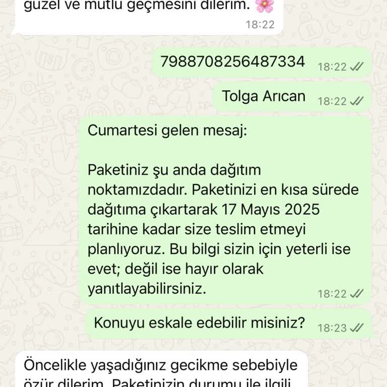 Hepsijet Kargo Teslimatında Gecikme Ve İletişim Sorunu