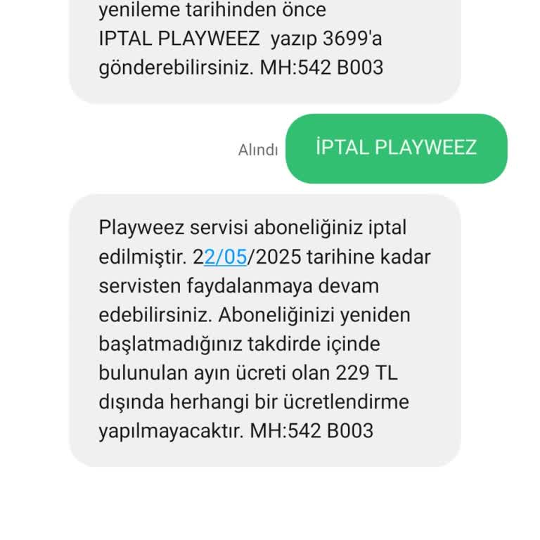 Playweez Abonelik Ve Ücret İadesi Sorunu