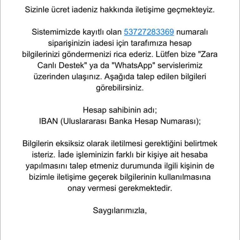 İade Sonrası Geri Ödeme Ve Bilgilendirme Sorunu