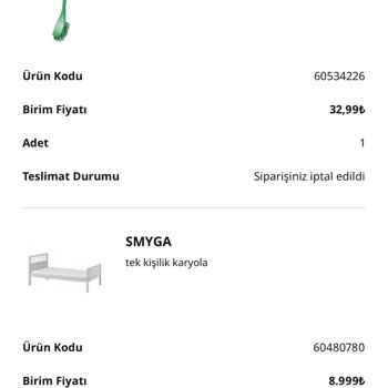 İptal Edilen Ürünlerin Ücret İadesi Yapılmadı, Müşteri Hizmetleri Çözüm Sunmuyor