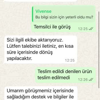Teslim Edilmeyen Ürün Ve Yetersiz Bilgilendirme Mağduriyeti