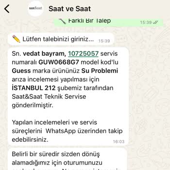 Garanti Kapsamındaki Saat İçin Haksız Tamir Ücreti Talebi