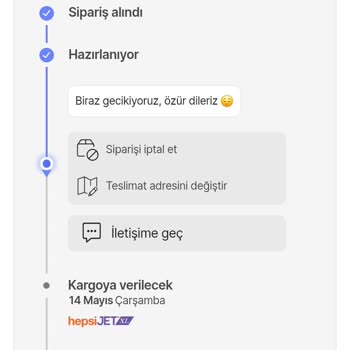 Hepsiburada'dan Sipariş Verdiğim Ürün Zamanında Kargoya Verilmedi Ve Müşteri Hizmetleri Yetersiz Kaldı