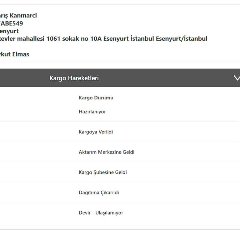 Teslimat Gecikmesi Ve İletişim Sorunu Yaşatan Kargo Firması Hakkında Şikayet