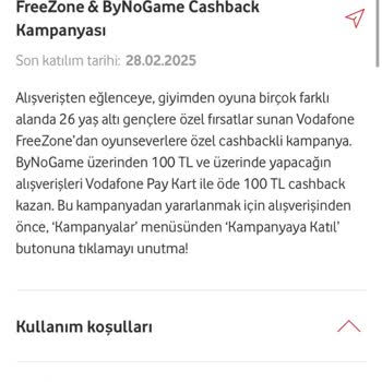 Vodafone Pay Cashback Ve Premium Kampanyalarında Sürekli Mağduriyet
