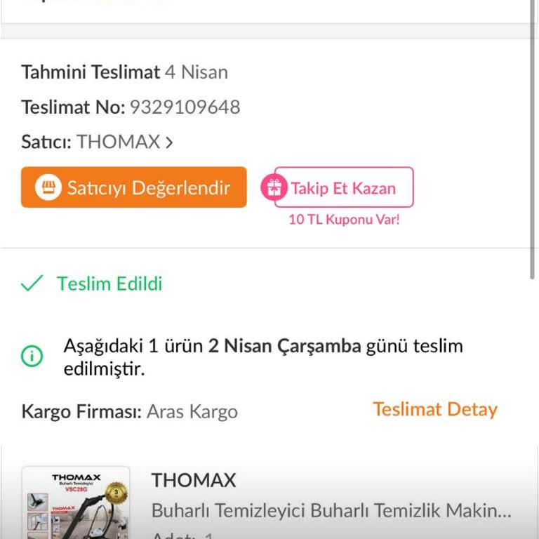 Thomax Temizlik Makinesi İkinci Kullanımda Arızalandı, Destek Yok