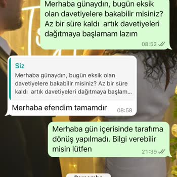 Eksik Gelen Davetiyeler Ve İlgisiz Müşteri Hizmetleriyle Yaşadığım Mağduriyet