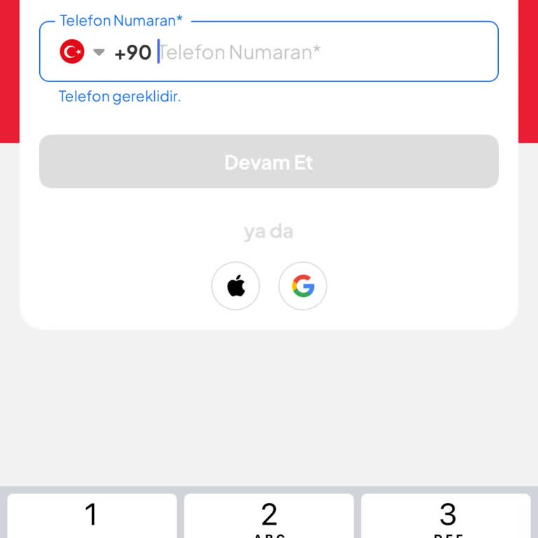 Telefon Numarasıyla Giriş Yapılamıyor, Destek Bulunamıyor