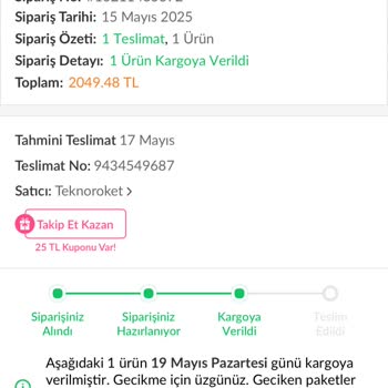Kargom Teslim Edilmeden Teslimatı Reddedildi Deniyor