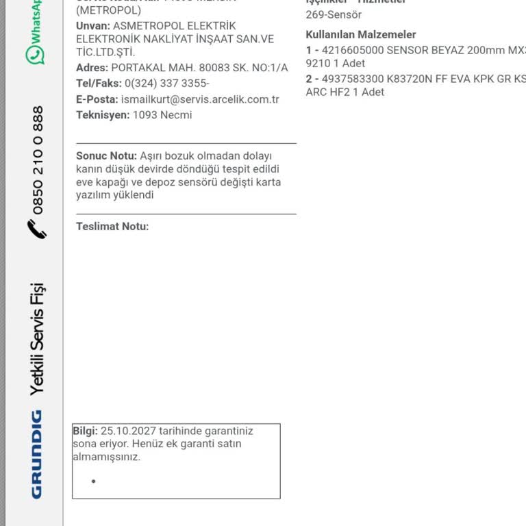 Grundig Buzdolabı Soğutmuyor Servis Çözüm Sunmuyor