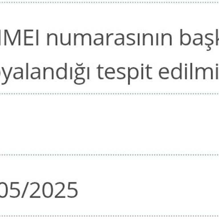 Mirfay Teknoloji'den Aldığım Cihazın IMEI'si Klonlandı