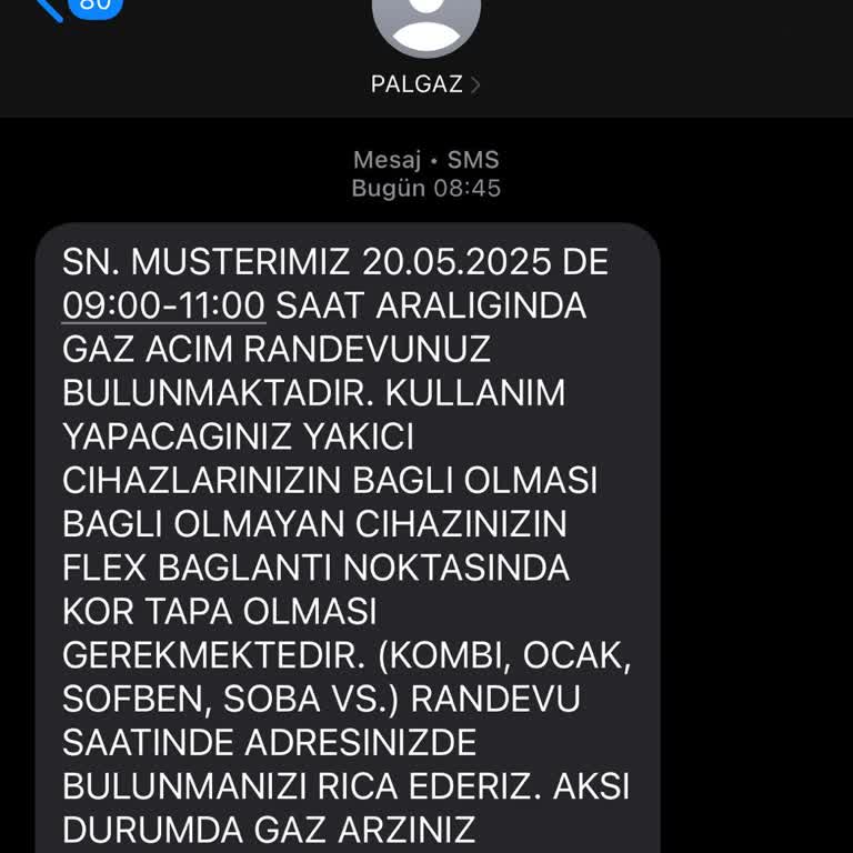 Doğalgaz Bağlantısında Randevu Mağduriyeti