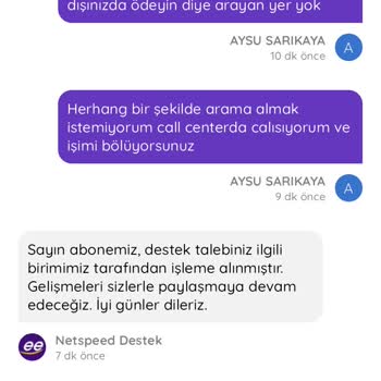 Fatura Ödeme Hatırlatmaları Nedeniyle Sürekli Rahatsız Edilmekten Şikayetçiyim