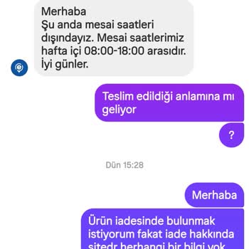 İade Talebime Yanıt Alamıyorum, Müşteri Hizmeti Yok