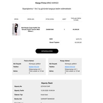 Görseldeki Ürünle Alakasız Elbise Ve İade Sorunu