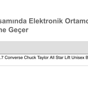 Converse Ayakkabıda Kalıp Farkı Ve Müşteri Hizmetleri Sorunu