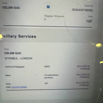 Ekstra Bagaj Hakkı Satışı Sonrası Kullanılamayan 5 Kg Sorunu