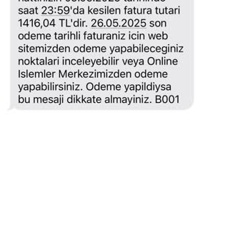 Paket Sonu Olmasına Rağmen Yüksek Fatura Ve Cayma Bedeli