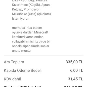 Eksik Ürün Ve İletişim Sorunu Nedeniyle Yaşanan Mağduriyet