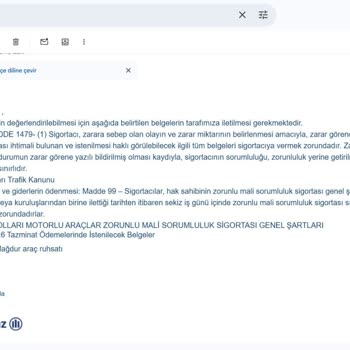 Allianz Sigorta Değer Düşüklüğü Ödemesinde Sürekli Evrak Eksikliği Ve Oyalama
