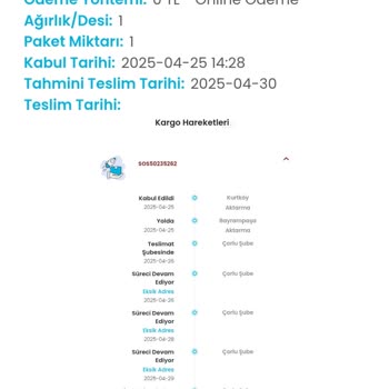 25 Gündür Kayıp Kargo Ve İlgisiz Müşteri Hizmetleri Mağduriyeti