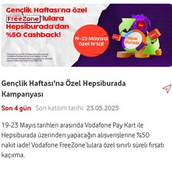 Vodafone Pay Kampanyasında Eksik Cashback Yatırıldı