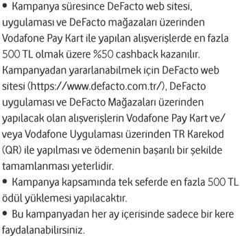 Vodafone Pay 19 Mayıs Kampanyasında Eksik Cashback İadesi