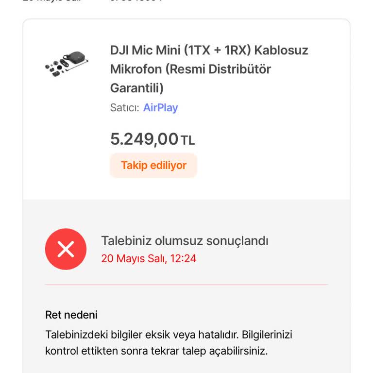 Yeni Alınan Cihazın Arızası Ve Değişim Talebinin Reddedilmesi Mağduriyet Yarattı