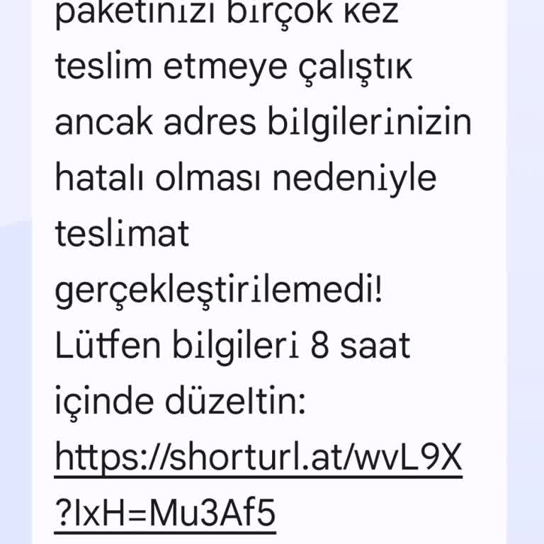 Kişisel Verilerim İzinsiz Kullanıldı, Sahte PTT Mesajıyla Tehdit Edildim!