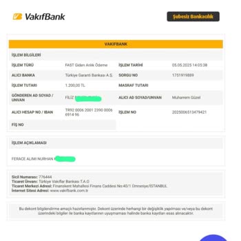 Sipariş Sonrası İletişim Kayboldu Param Nerede