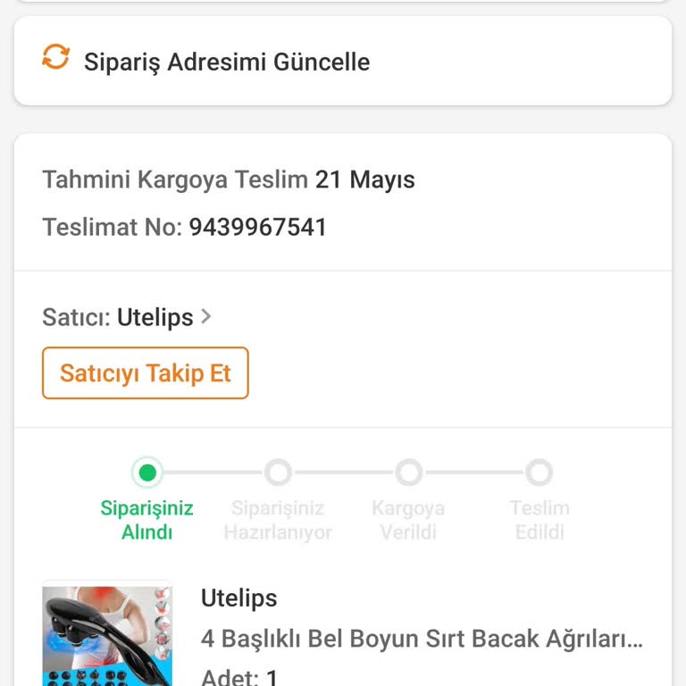 Sipariş Verilen Masaj Aletinin Gönderilmemesi Ve Kart Bilgilerinin Kopyalanması