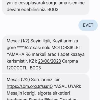 Hasar Kaydı Farkı Nedeniyle Ticaretimiz Zarar Gördü