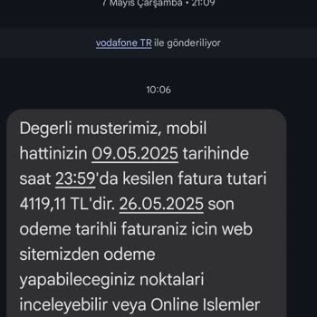 Hattımı Taşıdıktan Sonra Haksız Yüksek Fatura Ve Müşteri Hizmetlerine Ulaşamama